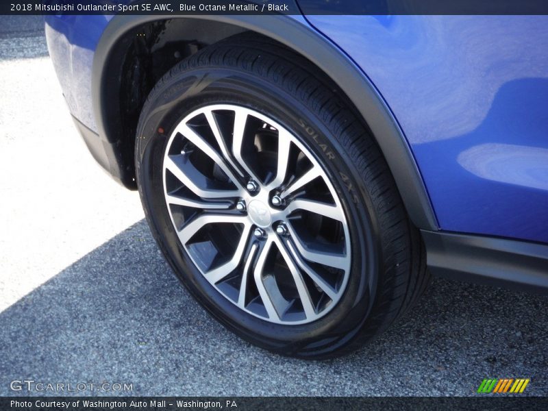 Blue Octane Metallic / Black 2018 Mitsubishi Outlander Sport SE AWC