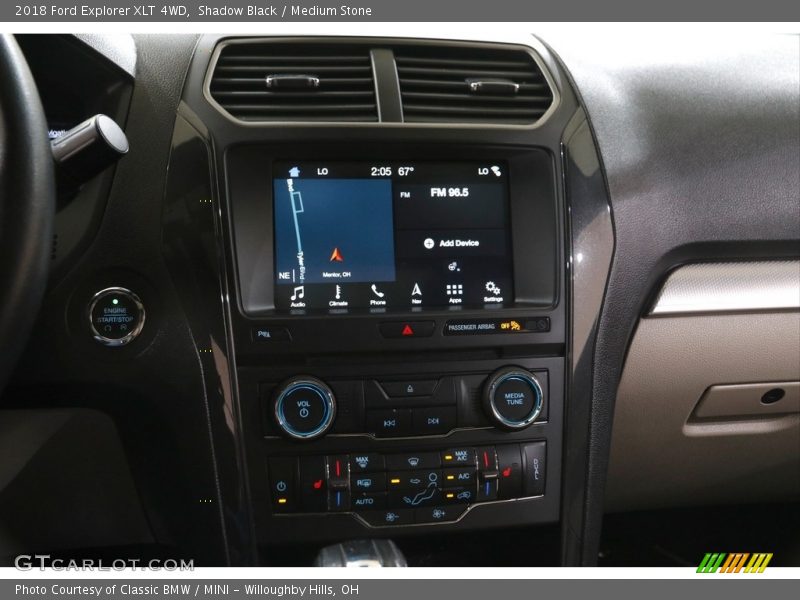Shadow Black / Medium Stone 2018 Ford Explorer XLT 4WD