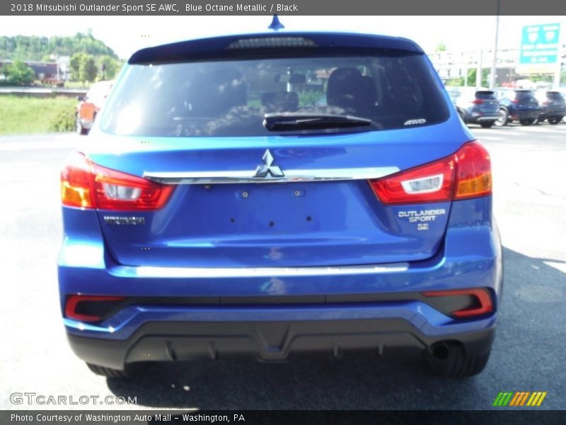 Blue Octane Metallic / Black 2018 Mitsubishi Outlander Sport SE AWC