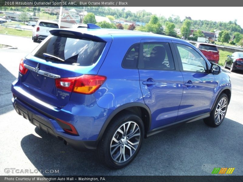 Blue Octane Metallic / Black 2018 Mitsubishi Outlander Sport SE AWC