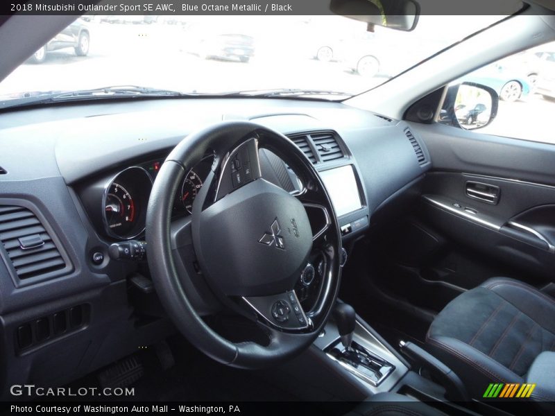 Blue Octane Metallic / Black 2018 Mitsubishi Outlander Sport SE AWC