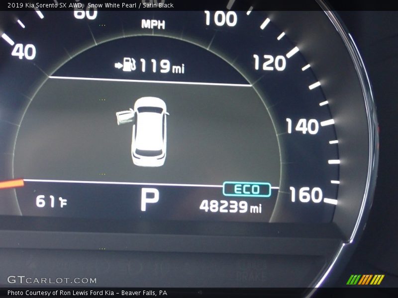 Snow White Pearl / Satin Black 2019 Kia Sorento SX AWD