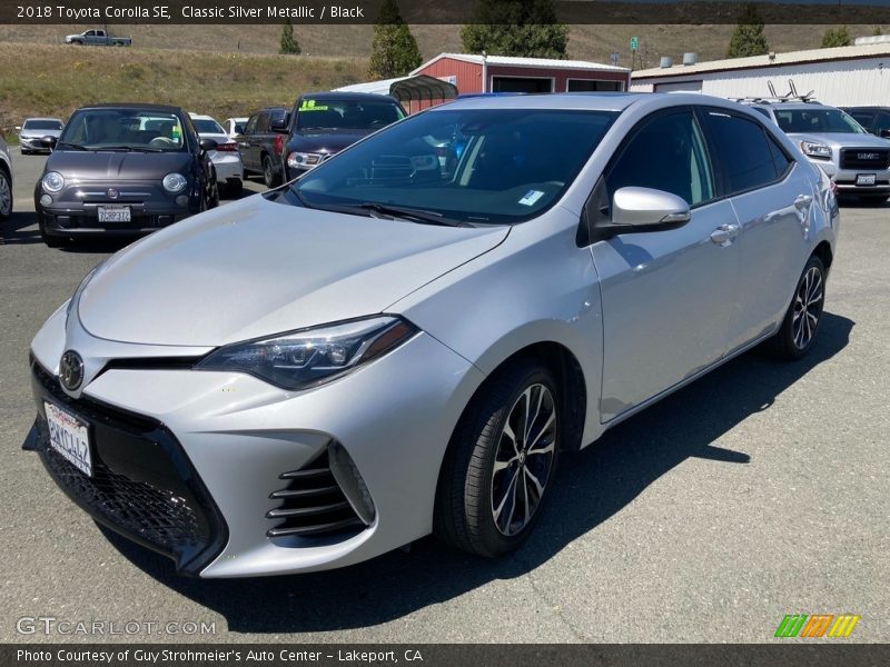 Classic Silver Metallic / Black 2018 Toyota Corolla SE