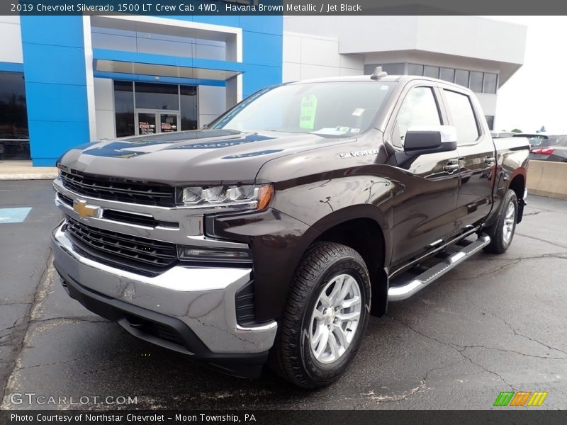 Havana Brown Metallic / Jet Black 2019 Chevrolet Silverado 1500 LT Crew Cab 4WD