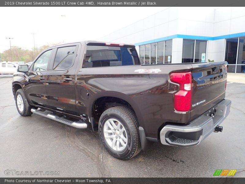 Havana Brown Metallic / Jet Black 2019 Chevrolet Silverado 1500 LT Crew Cab 4WD