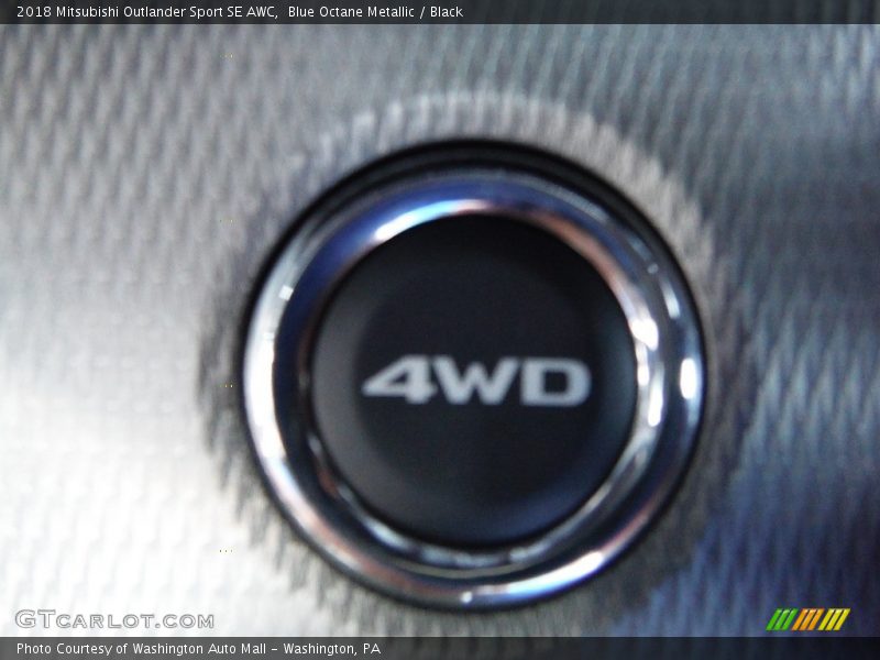 Blue Octane Metallic / Black 2018 Mitsubishi Outlander Sport SE AWC