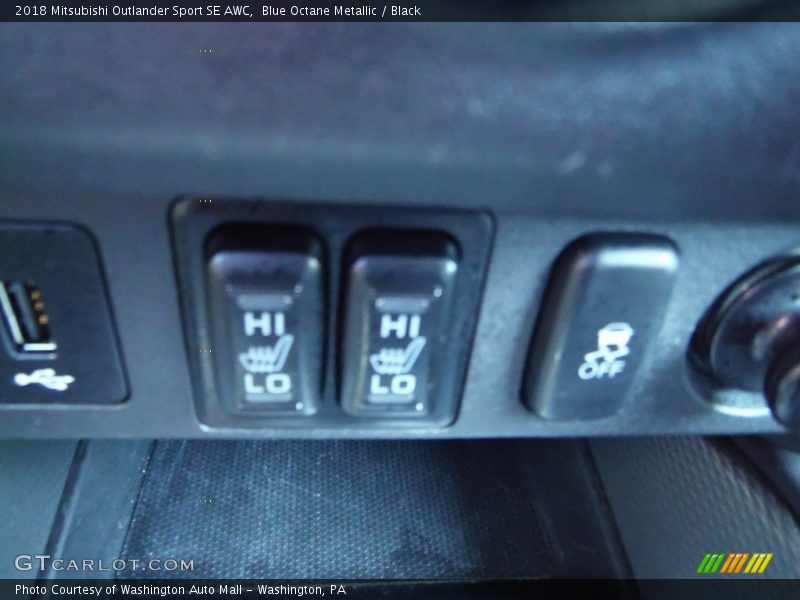 Blue Octane Metallic / Black 2018 Mitsubishi Outlander Sport SE AWC