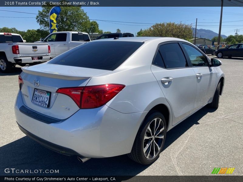 Classic Silver Metallic / Black 2018 Toyota Corolla SE