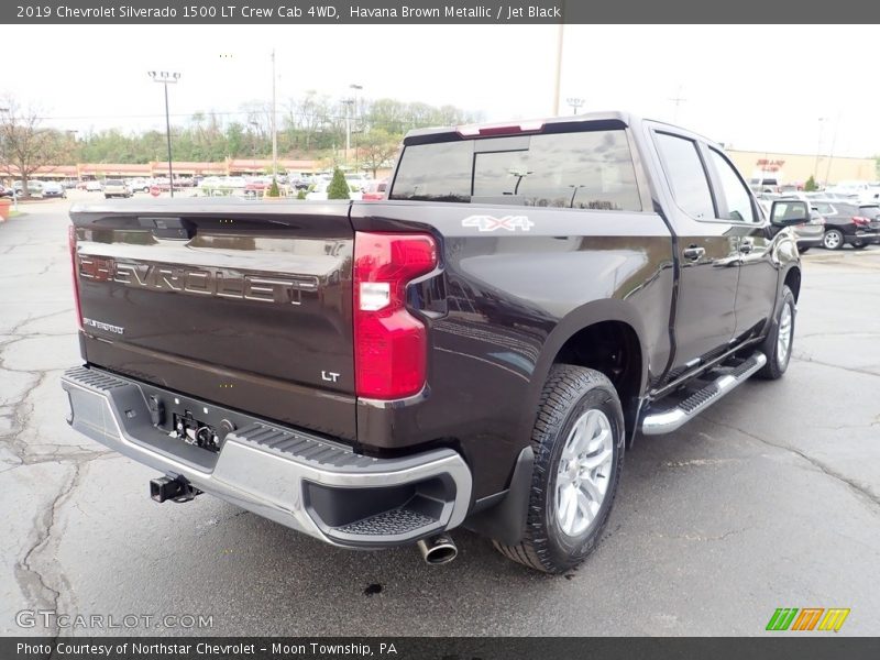 Havana Brown Metallic / Jet Black 2019 Chevrolet Silverado 1500 LT Crew Cab 4WD