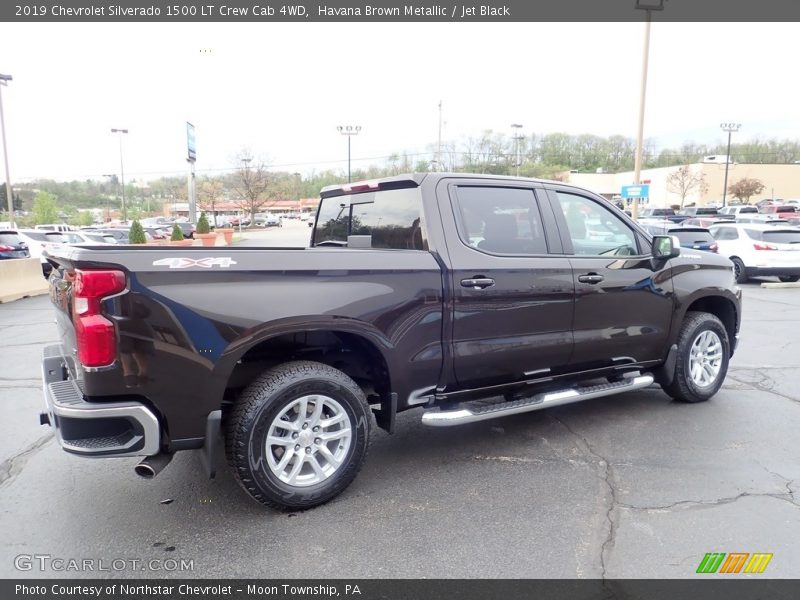 Havana Brown Metallic / Jet Black 2019 Chevrolet Silverado 1500 LT Crew Cab 4WD