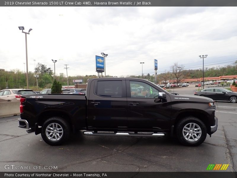 Havana Brown Metallic / Jet Black 2019 Chevrolet Silverado 1500 LT Crew Cab 4WD