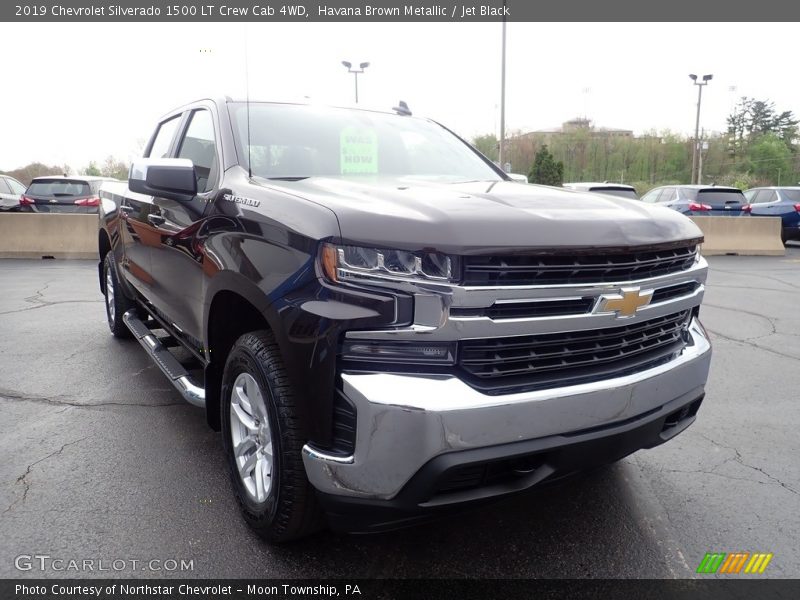 Havana Brown Metallic / Jet Black 2019 Chevrolet Silverado 1500 LT Crew Cab 4WD
