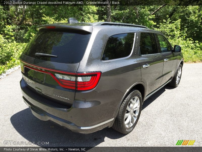 Granite Metallic / Black 2017 Dodge Durango Citadel Anodized Platinum AWD