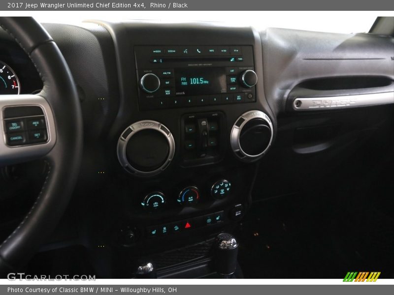 Rhino / Black 2017 Jeep Wrangler Unlimited Chief Edition 4x4