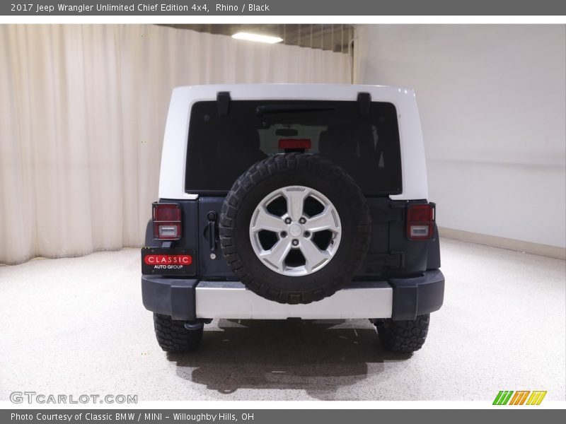 Rhino / Black 2017 Jeep Wrangler Unlimited Chief Edition 4x4