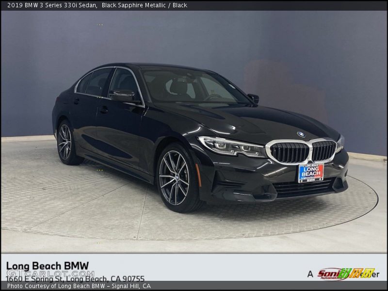 Black Sapphire Metallic / Black 2019 BMW 3 Series 330i Sedan