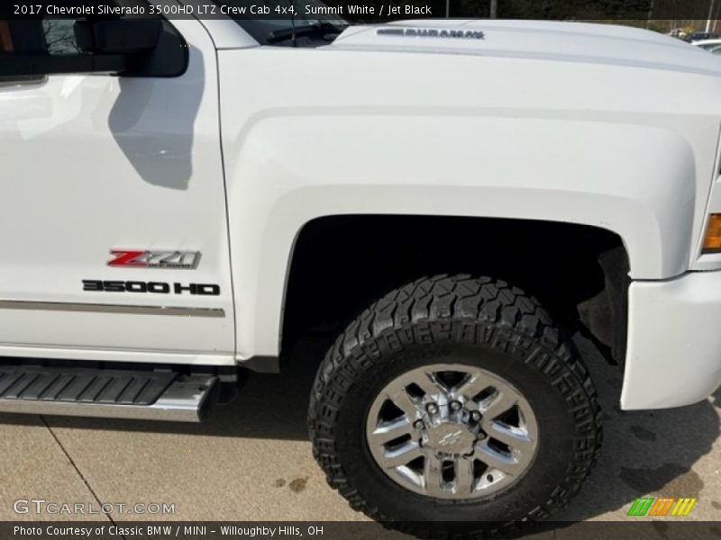 Summit White / Jet Black 2017 Chevrolet Silverado 3500HD LTZ Crew Cab 4x4