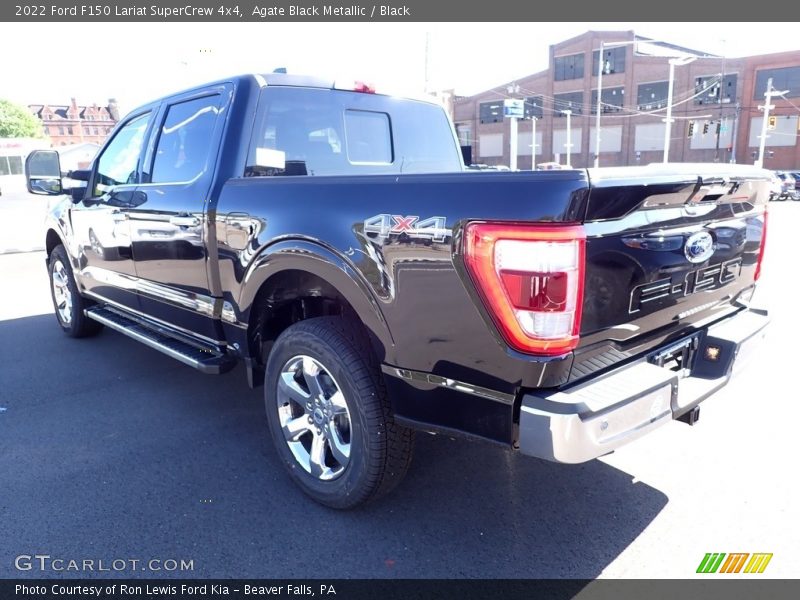 Agate Black Metallic / Black 2022 Ford F150 Lariat SuperCrew 4x4