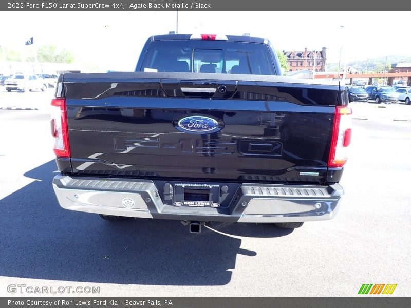 Agate Black Metallic / Black 2022 Ford F150 Lariat SuperCrew 4x4