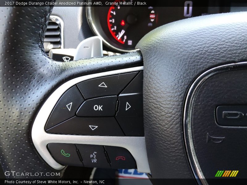 Granite Metallic / Black 2017 Dodge Durango Citadel Anodized Platinum AWD