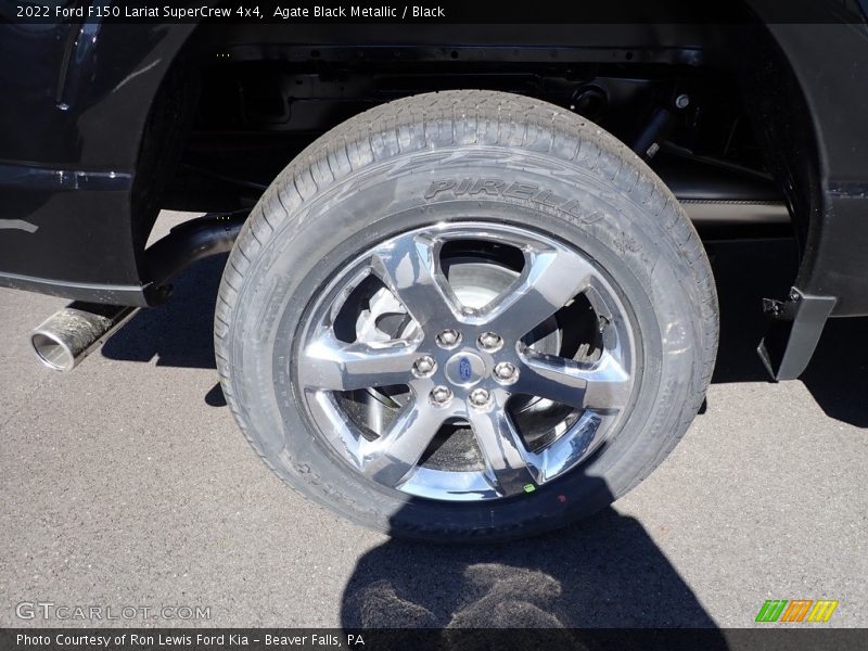 Agate Black Metallic / Black 2022 Ford F150 Lariat SuperCrew 4x4