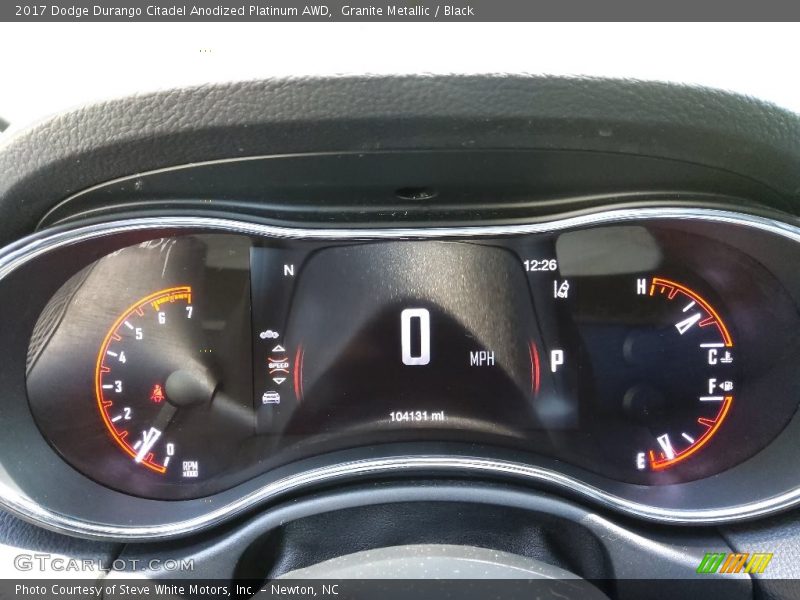 Granite Metallic / Black 2017 Dodge Durango Citadel Anodized Platinum AWD