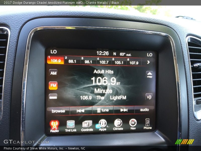 Granite Metallic / Black 2017 Dodge Durango Citadel Anodized Platinum AWD