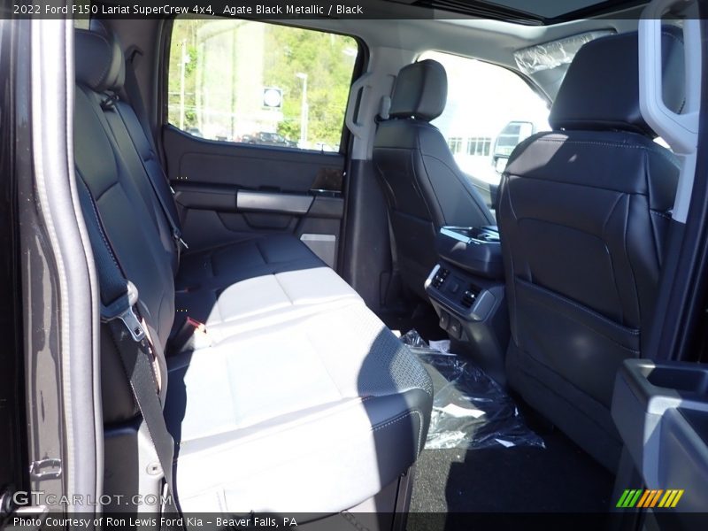 Agate Black Metallic / Black 2022 Ford F150 Lariat SuperCrew 4x4