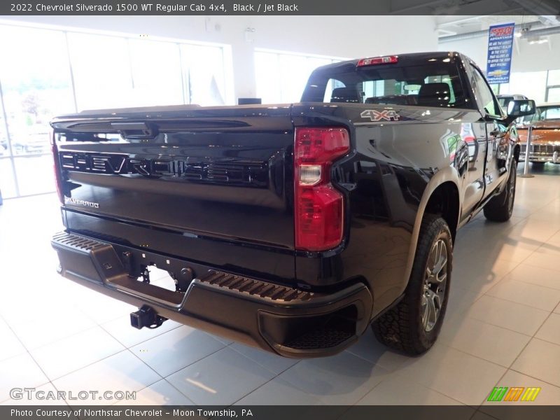Black / Jet Black 2022 Chevrolet Silverado 1500 WT Regular Cab 4x4