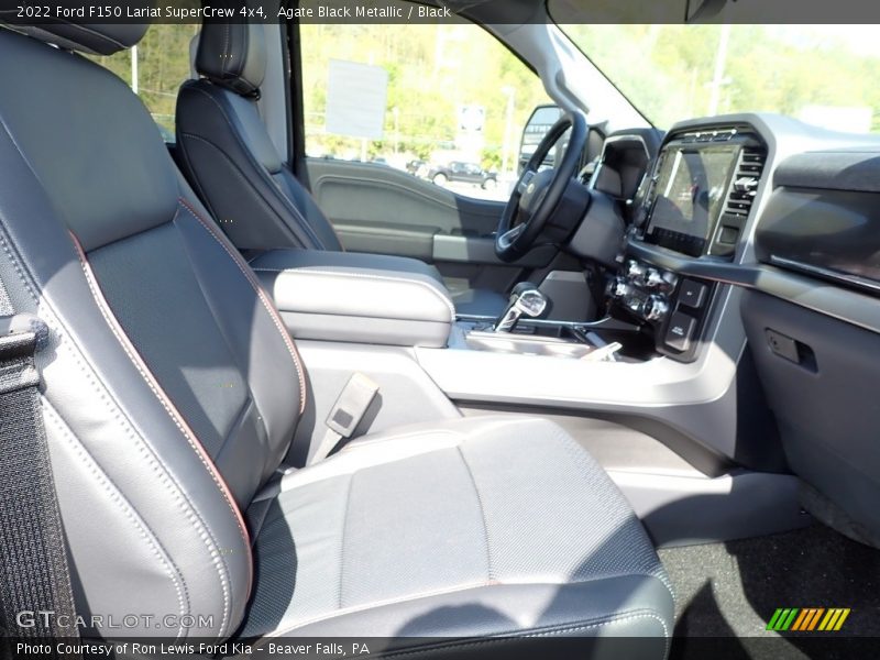 Agate Black Metallic / Black 2022 Ford F150 Lariat SuperCrew 4x4