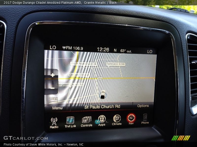 Granite Metallic / Black 2017 Dodge Durango Citadel Anodized Platinum AWD