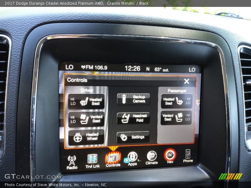 Granite Metallic / Black 2017 Dodge Durango Citadel Anodized Platinum AWD