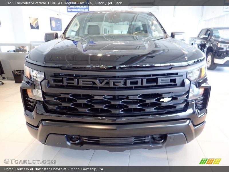Black / Jet Black 2022 Chevrolet Silverado 1500 WT Regular Cab 4x4