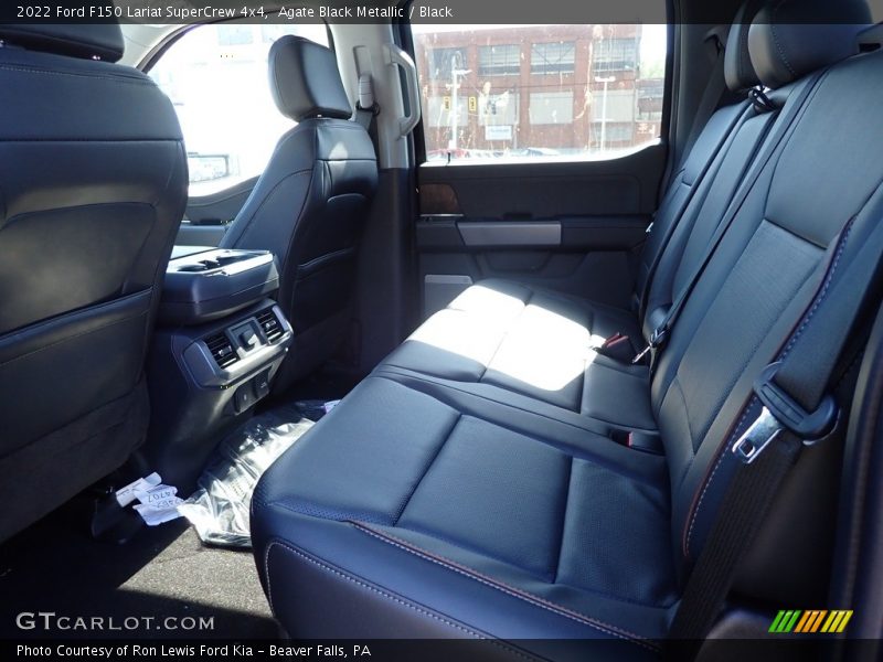 Agate Black Metallic / Black 2022 Ford F150 Lariat SuperCrew 4x4