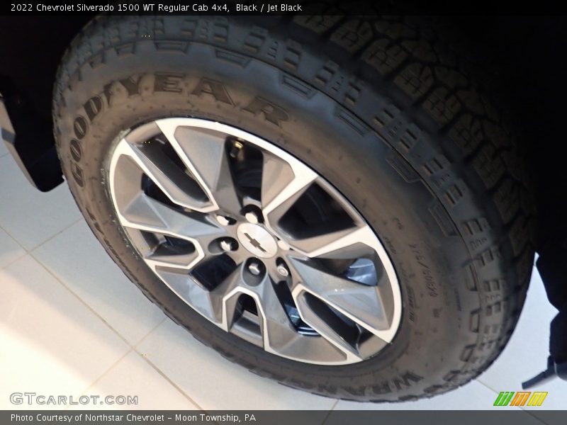 Black / Jet Black 2022 Chevrolet Silverado 1500 WT Regular Cab 4x4
