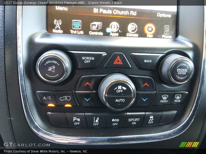 Granite Metallic / Black 2017 Dodge Durango Citadel Anodized Platinum AWD