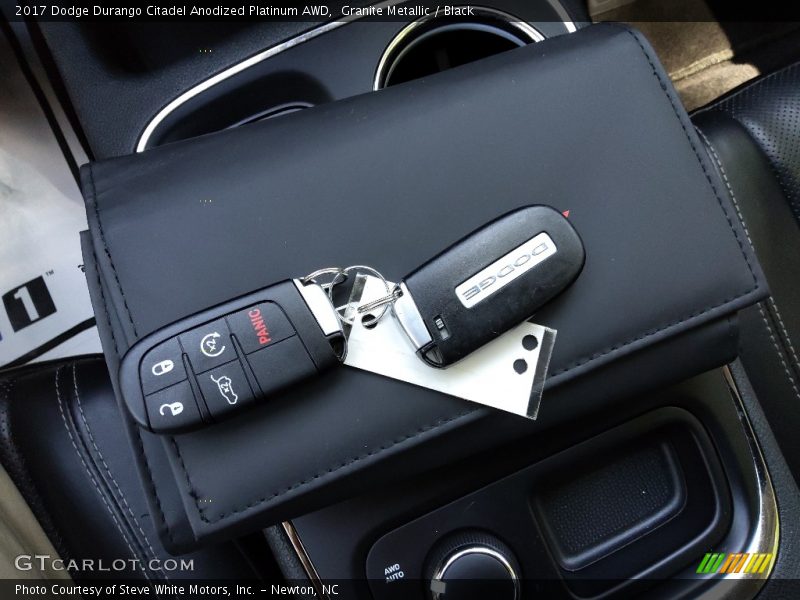 Granite Metallic / Black 2017 Dodge Durango Citadel Anodized Platinum AWD