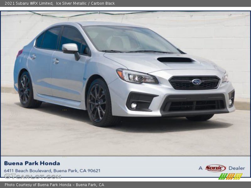 Ice Silver Metallic / Carbon Black 2021 Subaru WRX Limited