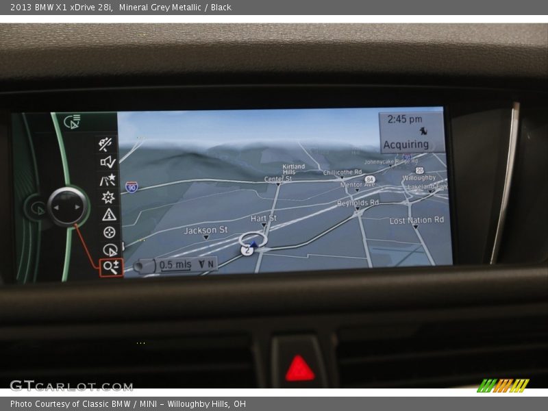 Mineral Grey Metallic / Black 2013 BMW X1 xDrive 28i
