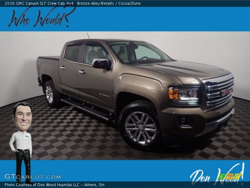 Bronze Alloy Metallic / Cocoa/Dune 2016 GMC Canyon SLT Crew Cab 4x4