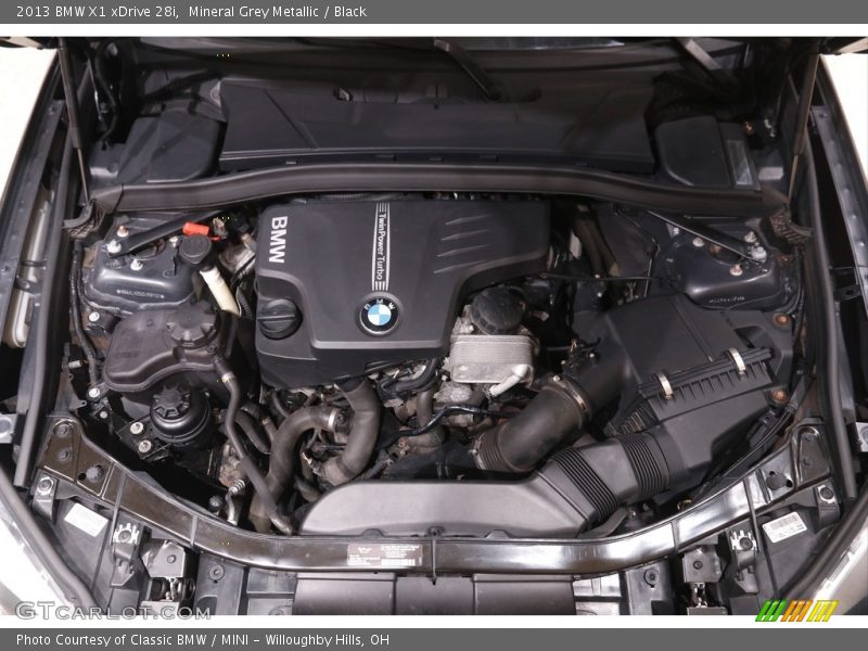 Mineral Grey Metallic / Black 2013 BMW X1 xDrive 28i