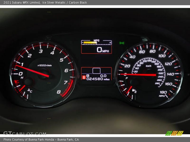  2021 WRX Limited Limited Gauges