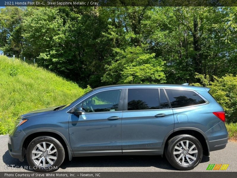  2021 Pilot EX-L Steel Sapphire Metallic