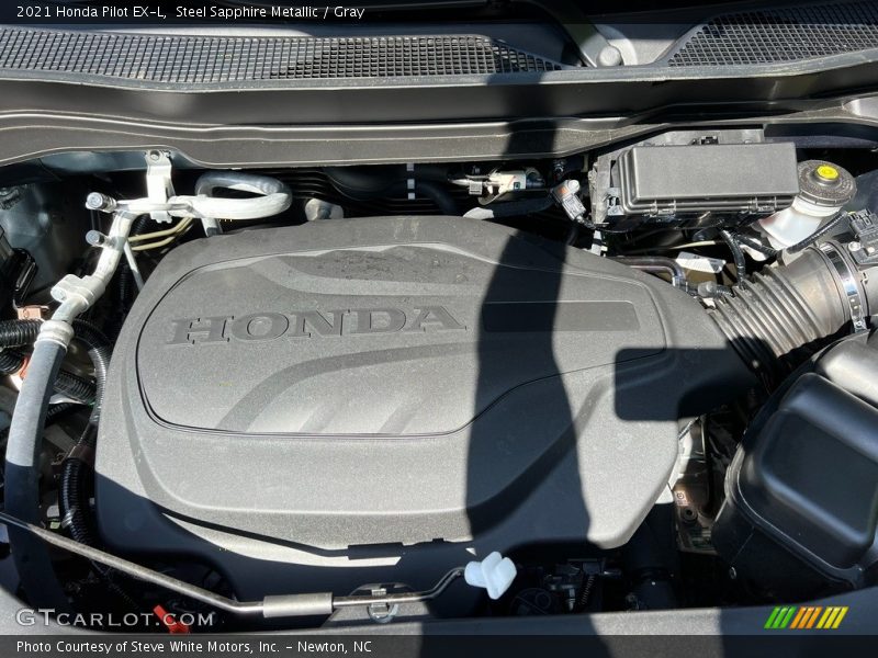 Steel Sapphire Metallic / Gray 2021 Honda Pilot EX-L