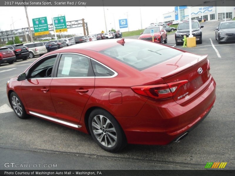 Scarlet Red / Gray 2017 Hyundai Sonata Sport