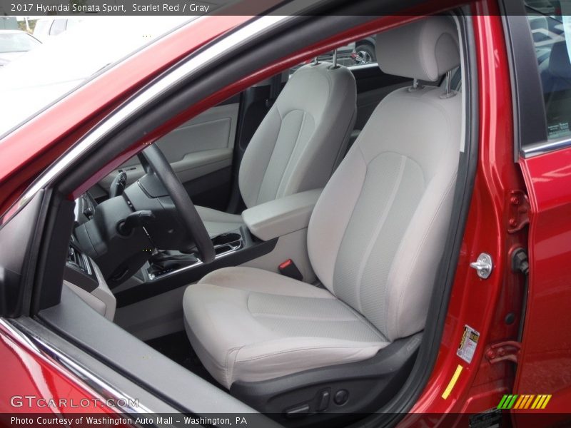 Scarlet Red / Gray 2017 Hyundai Sonata Sport