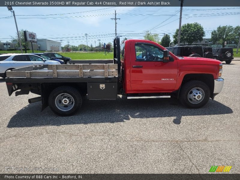 Red Hot / Dark Ash/Jet Black 2016 Chevrolet Silverado 3500HD WT Regular Cab 4x4 Chassis