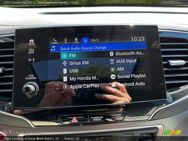 Steel Sapphire Metallic / Gray 2021 Honda Pilot EX-L
