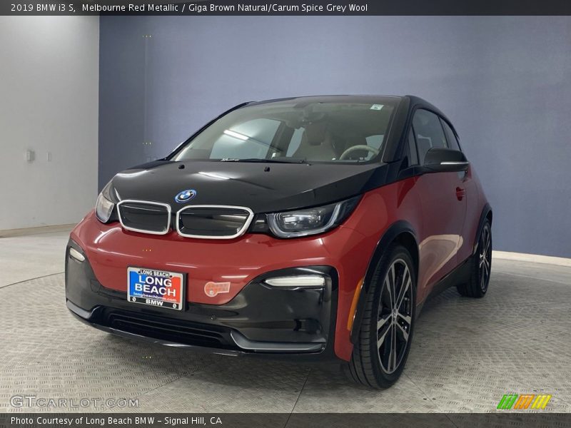 Melbourne Red Metallic / Giga Brown Natural/Carum Spice Grey Wool 2019 BMW i3 S