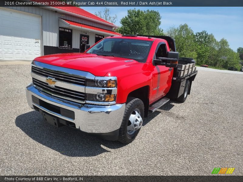Red Hot / Dark Ash/Jet Black 2016 Chevrolet Silverado 3500HD WT Regular Cab 4x4 Chassis